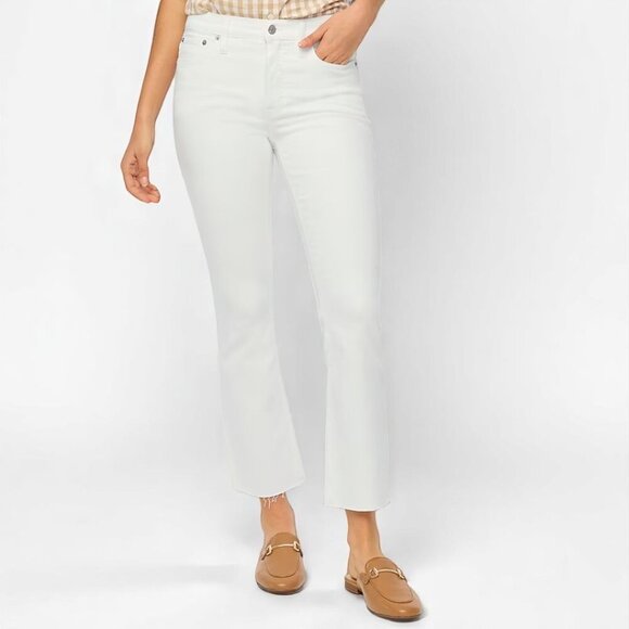 J Crew Flare crop white jean in signature stretch Size 27 - Picture 1 of 13